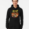 Black hoodie with vintage horror artwork from The Burning movie featuring Cropsey with shears and campers
