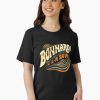 nisex black Shirt with “Bonnaroo 2019” inspired graphic in vibrant retro colors.