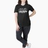 Rebel Black T-shirt with bold white text reading “Fuck Art Let’s Dance” – music and rebellion-themed design