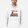 Men White Hoodie with retro red ketchup bottle squirting onto “I Squirt on Juicy Wieners” text in vintage font