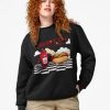 Black Sweatshirt with retro red ketchup bottle squirting onto “I Squirt on Juicy Wieners” text in vintage font