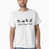 men White t-shirt with five rolling panda illustrations and “This is how I roll” text underneath