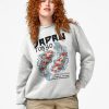 Grey sweatshirt with Tokyo Japan koi fish design and “Fishing is my one kind of happiness” quote in black and red