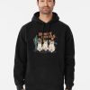 Black Hoodie featuring three cartoon ghost cowgirls in a desert scene with “Howdy Ghouls” text, worn by male model