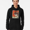 Black Hoodie with vintage-style GLORY frog meme design in red, orange, and beige