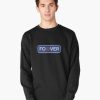 Man wearing black Sweatshirt with “FO23VER” design in blue and white with red 23 — tribute to Cubs legend Ryne Sandberg.