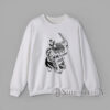 Samurai Cat Warrior Sweater Funny Japanese Tattoo Style Ninja Cat Sweatshirt Illustration of a samurai cat holding swords in Japanese tattoo style printed on Sweatshirt