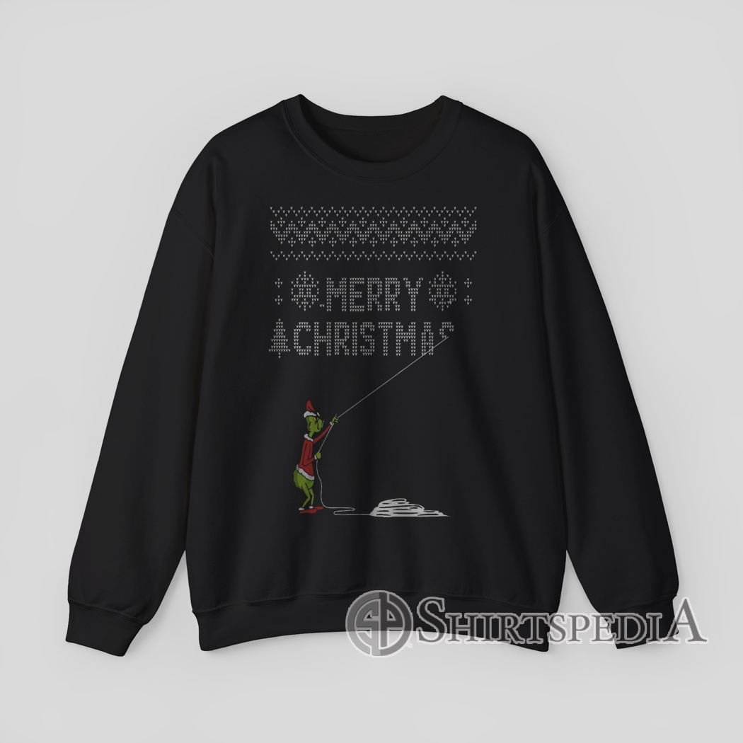Funny Green Christmas Mischief Sweatshirt