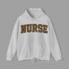 Leopard print NURSE letter graphic Hoodie for healthcare workers