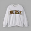 Leopard print NURSE letter graphic Sweatshirt for healthcare workers