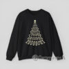 Skeleton Christmas Tree Printed On Sweatshirt