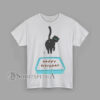 Happy Birthday Cat Poop T-Shirt Funny Cat Butt Humor Gift Tee