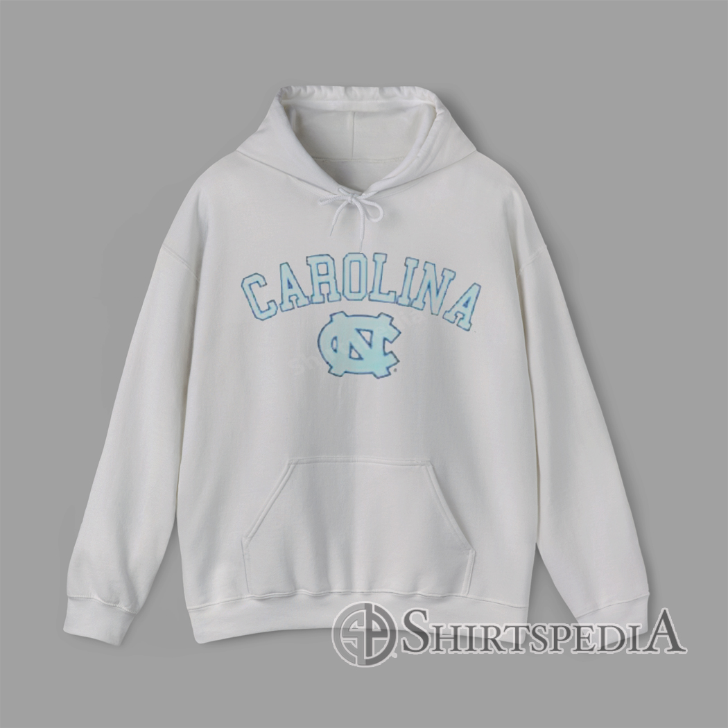 Vintage University of North Carolina Tar Heels Hoodie Retro UNC Hoodie Vintage University of North Carolina Tar Heels logo graphic crewneck Hoodie in Carolina Blue