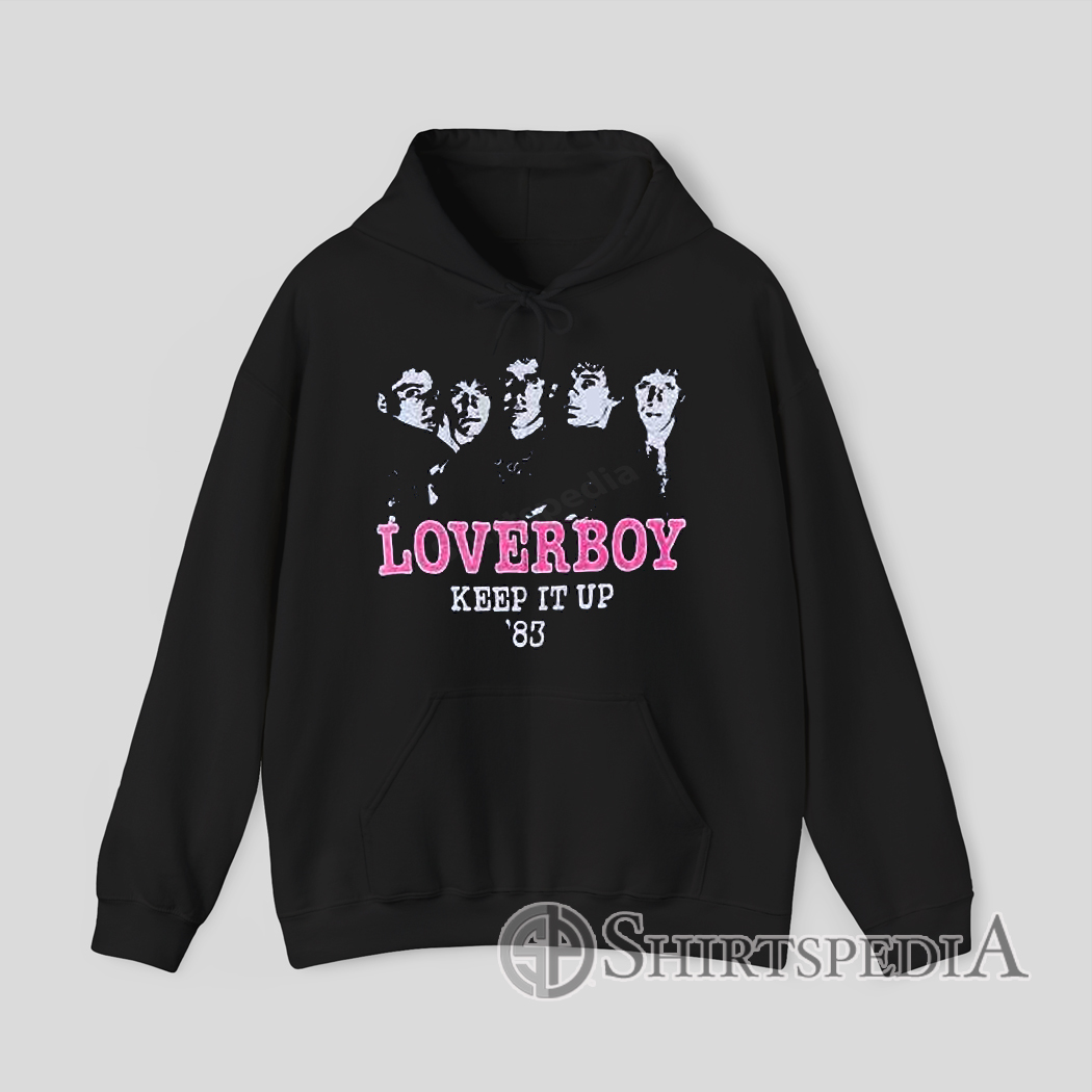 Vtg Tour 80s Loverboy Hoodie Retro Rock Band Apparel
