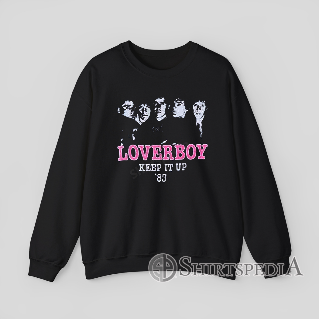 Vtg Tour 80s Loverboy Sweatshirt Retro Rock Crewneck