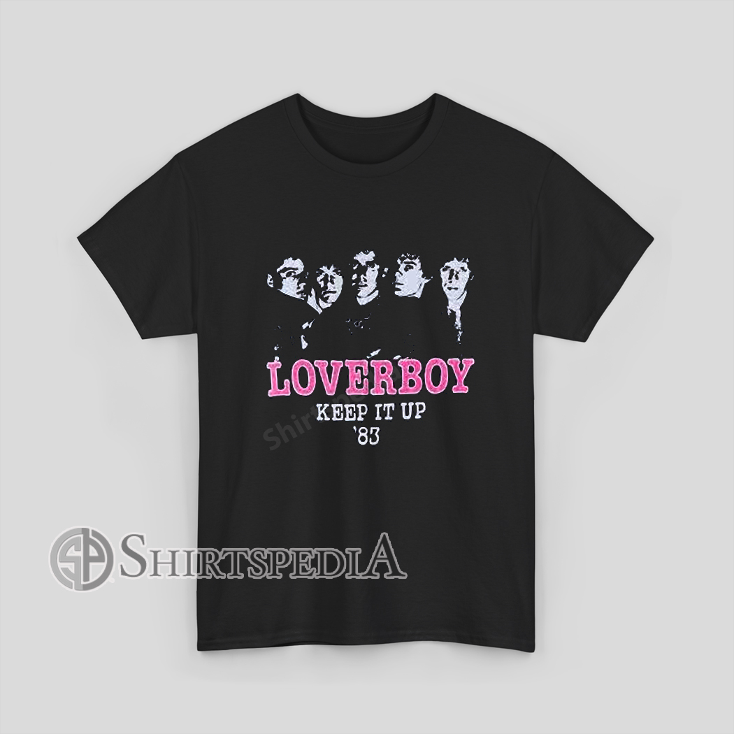 Vtg Tour 80s Loverboy Unisex T-Shirt Retro Rock Concert Style