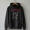 Black pullover hoodie with an adjustable drawstring hood, displaying the Hot Ones dabbing chicken logo with The Last Dab text centered on the chest.