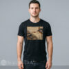 Men Gildan 5000 cotton t-shirt featuring Tom Brady and Drake Maye Creation of Adam football parody design
