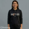 women Heavyweight black streetwear pullover hoodie displaying a large central vintage 90s rap bootleg design of DJ Khaled.