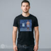 men black streetwear t-shirt featuring a retro 2000s style distressed graphic of Tom Brady's famous Scouting Combine photo with the year 2000.