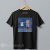 black streetwear t-shirt featuring a retro 2000s style distressed graphic of Tom Brady's famous Scouting Combine photo with the year 2000.